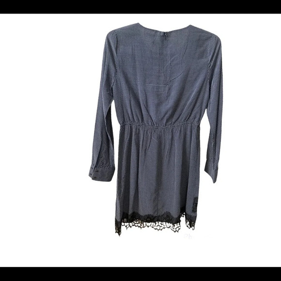 Avec Les Fellis Chic Mini Ready Long Sleeves Blue Dress Medium BNWT - Picture 2 of 8
